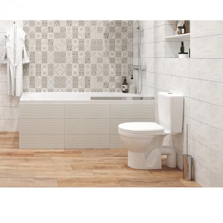 Унитаз-компакт "Рим" белый (гориз,нижн,м/лифт, 2-кн.арм.Oliv) (ROSA)(00083142)