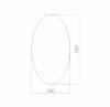 Зеркало MIXLINE овал 630*350