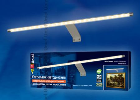 Подсветка LED для зеркал и картин ULM-F32-9W/WW IP20 SILVER