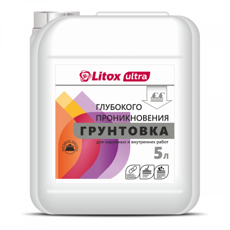 Грунтовка «LITOX ULTRA» Глубокого проникновения (5л)