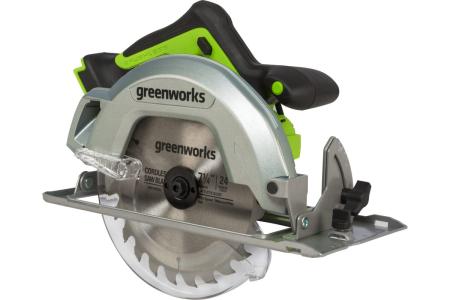Пила циркулярная Greenworks 24В (без АКБ и ЗУ)