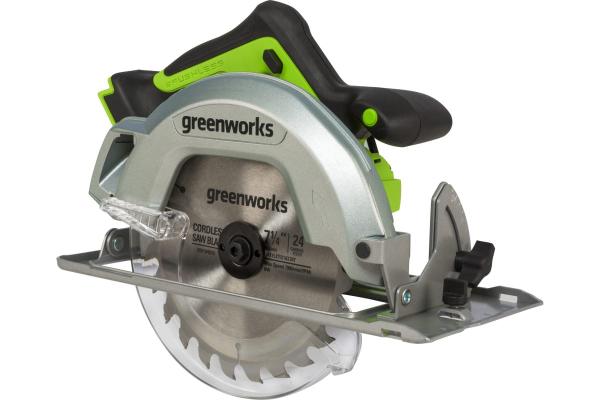 Пила циркулярная Greenworks 24В (без АКБ и ЗУ)