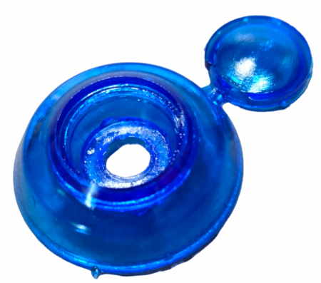 Термошайба поликарбонатная унив. широкая (синий) (уп.25шт)