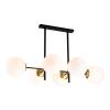 Светильник потолочный Escada 1163/6S E27*40W Black/Honey  brass НОВИНКА-2023