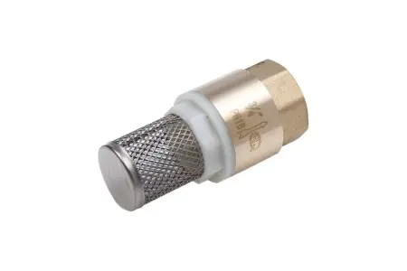 Клапан обратный с пластиковым сердечником с сеткой FF 3/4 (AQUALINK 120/20)