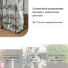 Парник-стеллаж 4 полки (сетка) 70*30*160 см, пвх пленка, мет. труба d-16мм 10069069