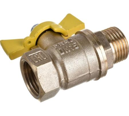 Кран шар. ГАЗ 1/2" г/ш бабочка 11Б27фтМ (96/24) VALFEX, (VF.278.LB3.012)