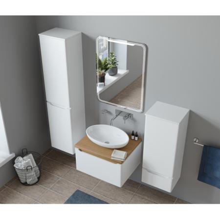 Тумба д/ванной "Виктория-60" дуб светлый под ум.Джой-46/ум.Триумф-56/Ringо-53 