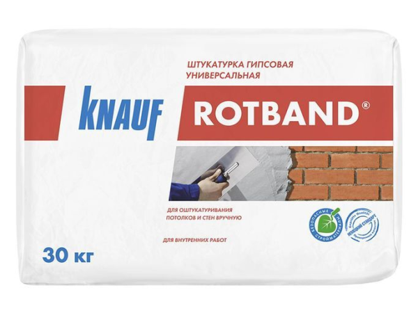 KNAUF Штукатурка гипсовая Ротбанд 30кг