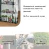 Парник-стеллаж 3 полки (сетка) 65*22*110 см, пвх пленка, мет. труба d-12мм 10524128