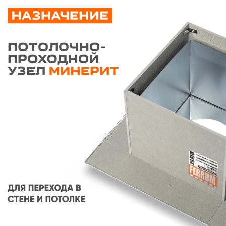 Потолочно проходной узел Н ( 430/ 0.5+мин) ф200 