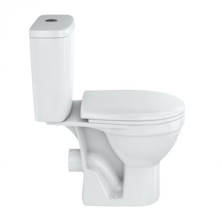 Унитаз-компакт "Рим" белый (гориз,нижн,м/лифт, 2-кн.арм.Oliv) (ROSA)(00083142)