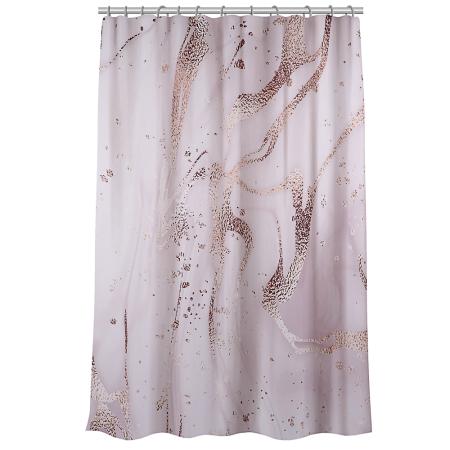 Шторка для ванной, с утяжелителем, полиэстер, 90 г/м2, 180x200см, Мрамор, 048 VETTA 