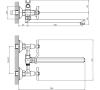 Смеситель для ванны Decoroom, хром DR53043
