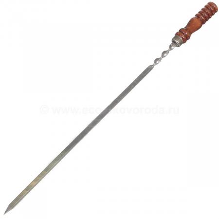 Шампур прямой с деревянной ручкой 450*18*3мм 2К-135/2К-421