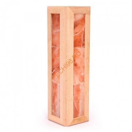 Абажур угловой из ольхи с гималайской солью (6 плиток), 65 см
