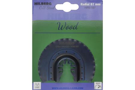 Полотно пильное по древесине Hilberg для МФИ Radial Cr-V87mm HR6187