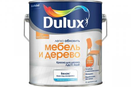 Краска Dulux Мебель и дерево BW 2л