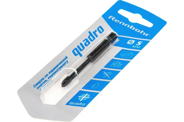 Сверло Rennbohr Delta Quadro Ø5мм по керамике