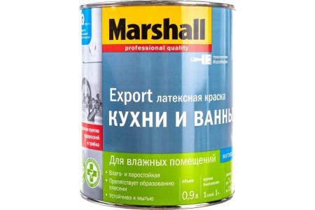 Краска Marshall для кухни и ванной BW 0,9 л