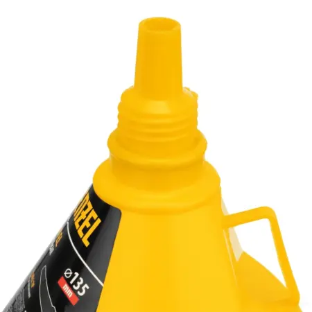 Воронка пластиковая 135мм с металлическим ситом, гибкий наконечник// Denzel