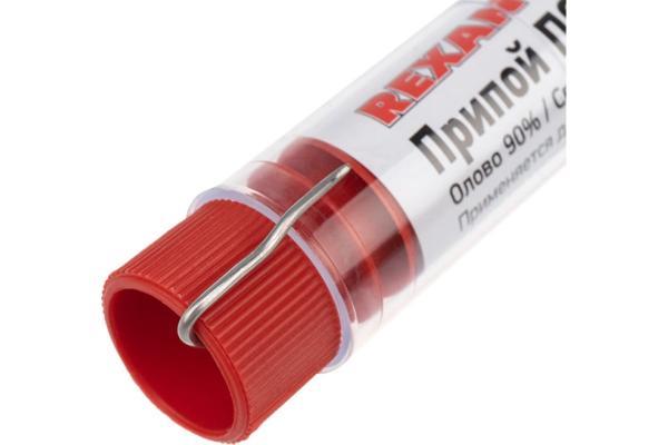 Припой ПОС-30 REXANT (олово) колба 1мм 10гр