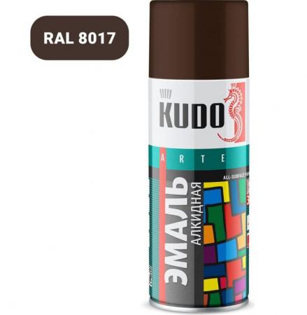 Грунтовка эмаль KUDO коричневая универсальная 520мл