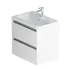 База подвесная Am.Pm M91-FHX0602-WCC0602WG Pulse, под раковину 60см, 2 ящика, бел.гл.графит