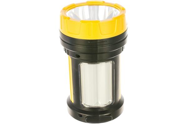 Фонарь светодиодный аккум. 5Вт LED 3 режима бок.панель 10Вт зарядное устройство 220/12В Космос