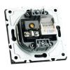 Розетка TV + компьютерная RJ-45 (механизм), серия Эмили, RST00-5106-05, платиново-серый, soft touch