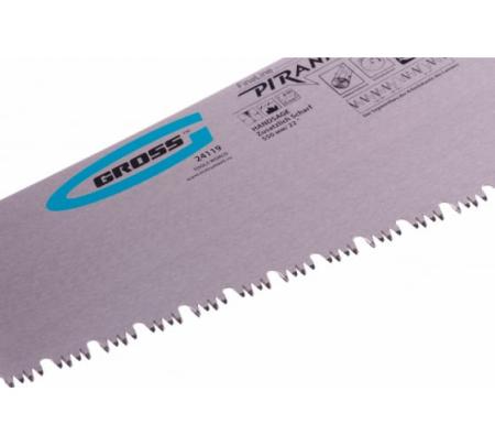 Ножовка по дереву GROSS "PIRANHA" 550мм 11-12 PI зуб 3D