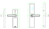 Умная ручка Gimmel F40 TTLock, черный