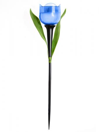 Светильник садовый USL-C-454/PT305 BLUE TULIP, на солнеч. батарее "Синий тюльпан" Белый свет 1*LR