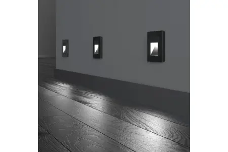 Подсветка встраиваемая LED / WL08-BL-02-LED (черный)