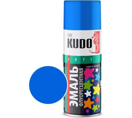Эмаль флуоресцентная голубая 520мл KUDO