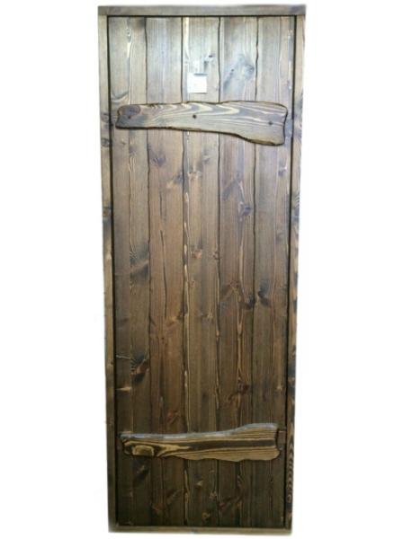 Дверь для бани doorwood "русь" глухая состаренная 