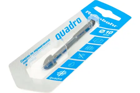 Сверло Rennbohr Delta Quadro Ø10мм по керамике