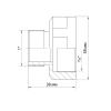 Переходник 1 1/2'' - 1'' вн/нар VRT® никель
