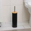 Ёршик для унитаза BAMBOO, 9,5х38см, цвет чёрный