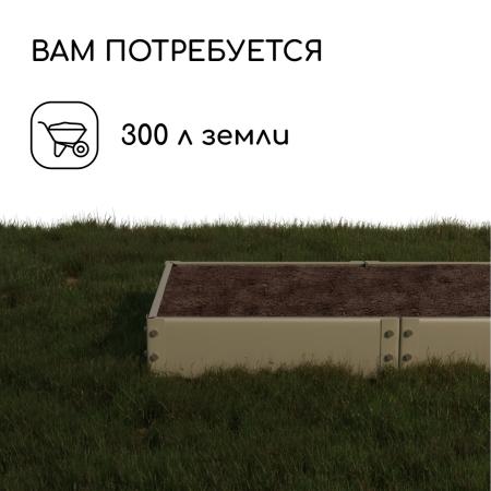 Грядка оцинкованная 200 х 100 х 15 см 5498355
