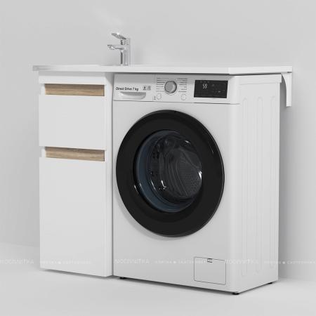 Раковина над стир.машиной 100см Am.Pm M85AWPL1001WG X-Joy, лит.мрамор, левая, бел.гл.