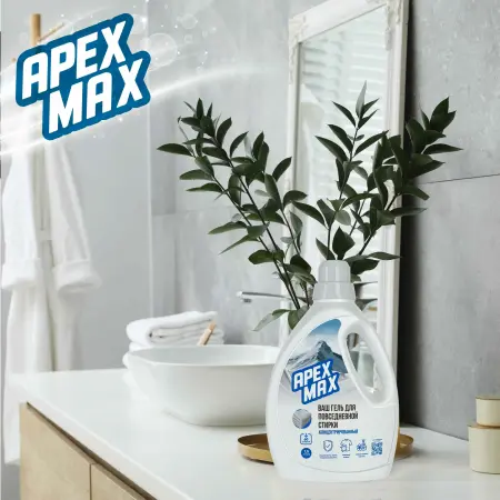 Концентрированный гель для повседневной стирки APEX МАХ 1.5л.