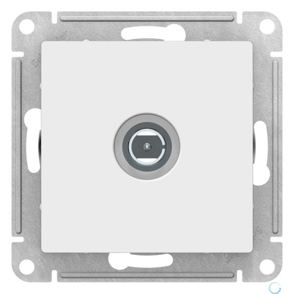 Розетка ATLASDESIGN TV механизм белый 