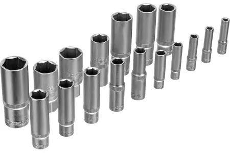 Набор инструментов, 1/2", 3/8", 1/4", пластиковый кейс 160 предм.// Сибртех