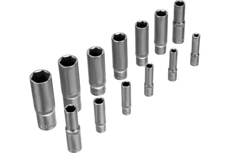 Набор инструментов, 1/2", 3/8", 1/4", пластиковый кейс 160 предм.// Сибртех