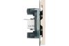 Розетка TV + компьютерная RJ-45 (механизм), серия Эмили, RST00-5106-09, кашемир, soft touch