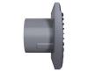 Вентилятор ЭРА d100 DARK GREY METAL SILENT 4C обратный клапан  