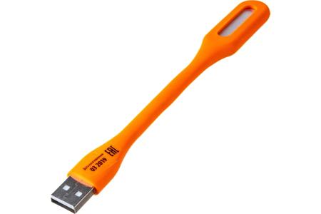 Фонарь-светильник переносной TDL-541 Orange Uniel, прорез. корпус, 6LED, питание от USB-порта, оранж
