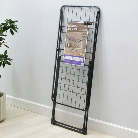 Сушилка для белья напольная 20м черная (СБ2Ч) НИКА, (СБ2Ч)