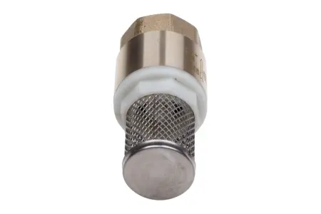 Клапан обратный с пластиковым сердечником с сеткой FF 3/4 (AQUALINK 120/20)